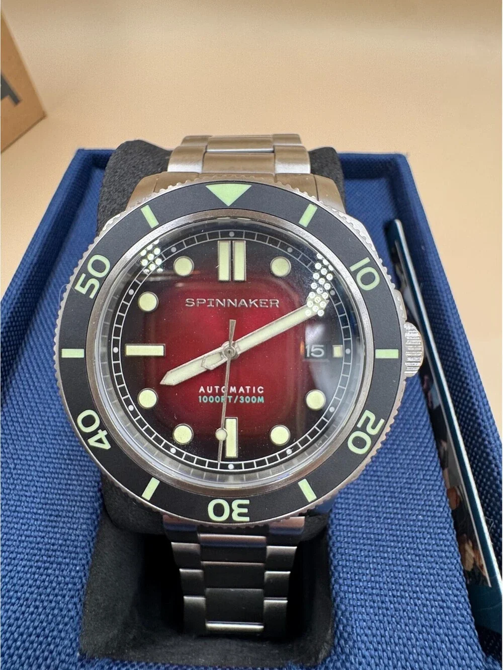 Spinnaker Hull Diver Stainless Steel 42mm Japanese Automatic 300m Full Kit Watch